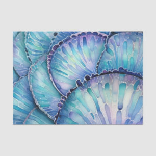 Abalone-Muschel Abstraktes Wasserfarbmuster Seidenpapier