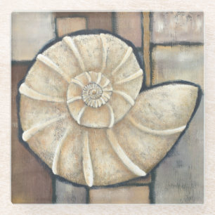 Abalone-Muschel Glasuntersetzer