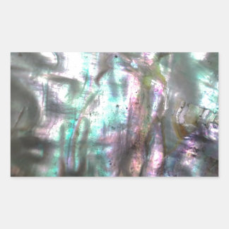 Abalone-Muschel Rechteckiger Aufkleber