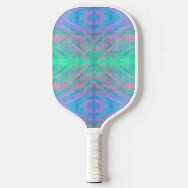 Abalone Muschel Wasserfarbene Mutter von Pearl Sto Pickleball Schläger (Vorderseite)