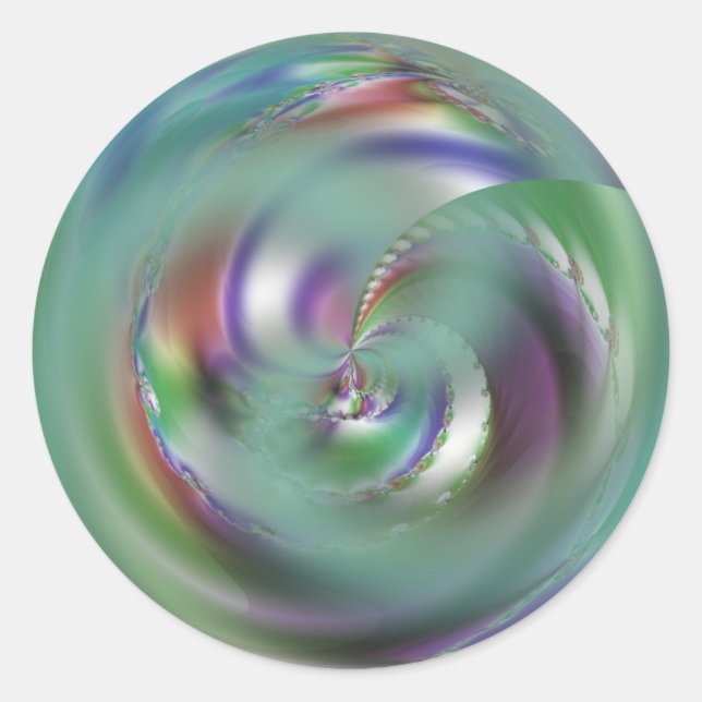 Abalone Runder Aufkleber (Vorderseite)