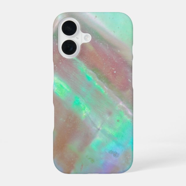 Abalone Sheel Pattern iPhone Case 16 Hülle (Rückseite)