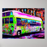 Abandable Bus Street Art Poster<br><div class="desc">Abandable Bus Street Art</div>