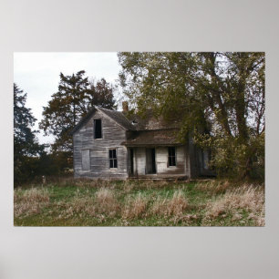 Abanded South Dakota Farm stead. Poster