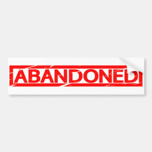 Abandoned Briefmarke Autoaufkleber