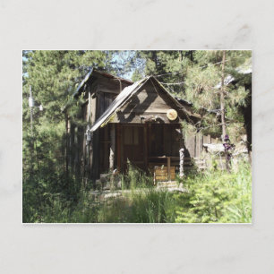 Abandoned Cabin the Woods Postkarte