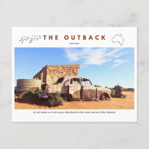 Abandoned Car Feiertagspostkarte