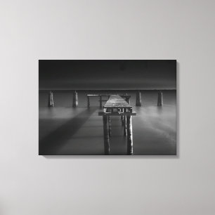 Abandoned Dock at Lake Monroe Leinwanddruck