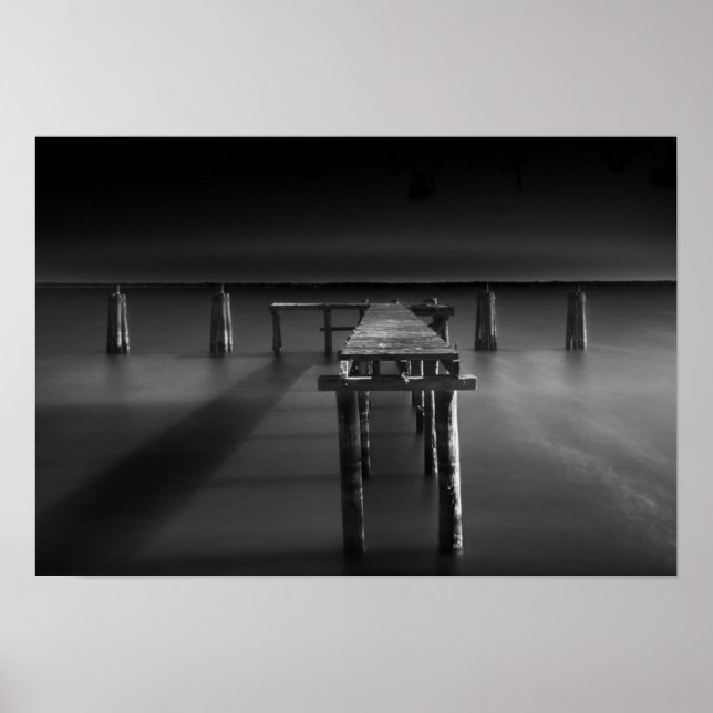 Abandoned Dock at Lake Monroe Poster (Vorne)