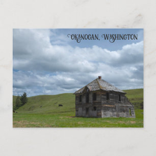 Abandoned Farm House Okanogan Landkreis Washington Postkarte