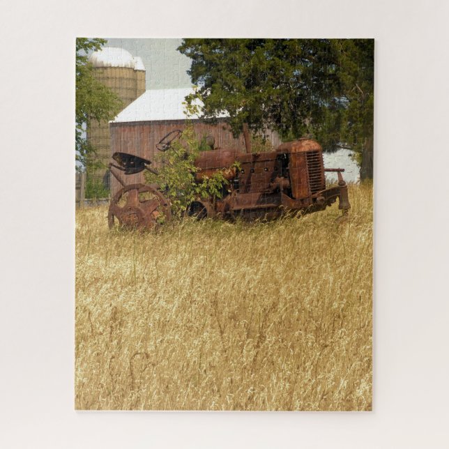 Abandoned Farm Traktor - 16x20 - 520 Stk. Puzzle (Vertikal)