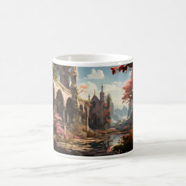 Abandoned Gebäude in the Fantasy World Kaffeetasse