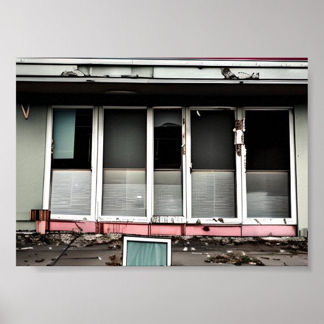 Abandoned Hotel Lost Spaces Debilitated Poster (Vorne)