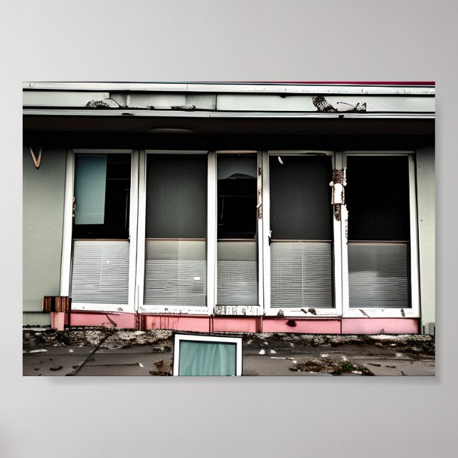 Abandoned Hotel Lost Spaces Debilitated Poster (Vorne)