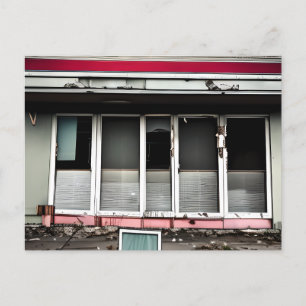 Abandoned Hotel Lost Spaces Debilitated Postkarte