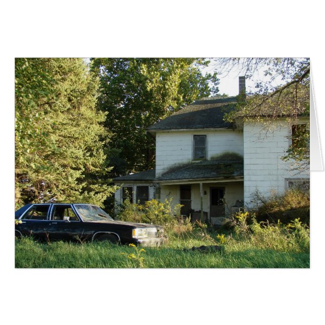 Abandoned House and Car (Vorderseite (Horizontal))