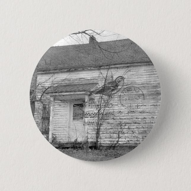 Abandoned House Bird Music Edit Button (Vorderseite)