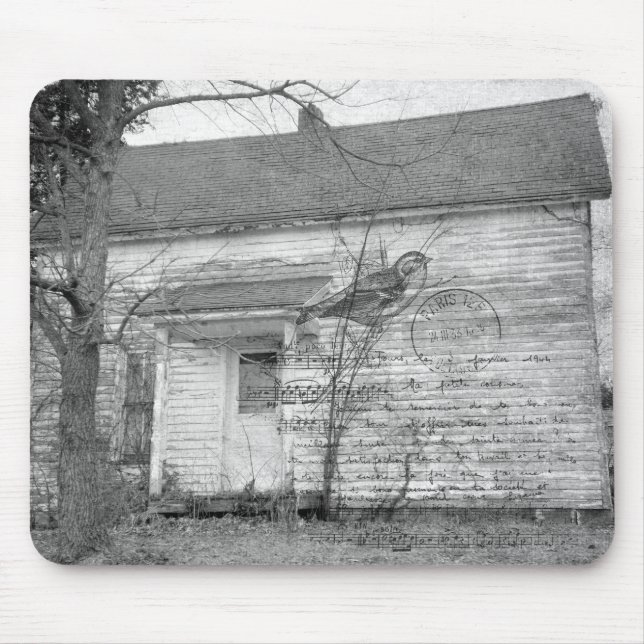Abandoned House Bird Music Edit Mousepad (Vorne)