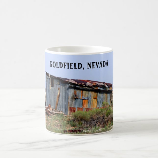 Abandoned House in Goldfield Nevada Kaffeetasse (Mittel)