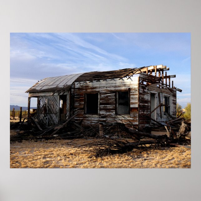 Abandoned House in Kelso California Poster (Vorne)