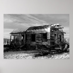 Abandoned House in Kelso California Poster