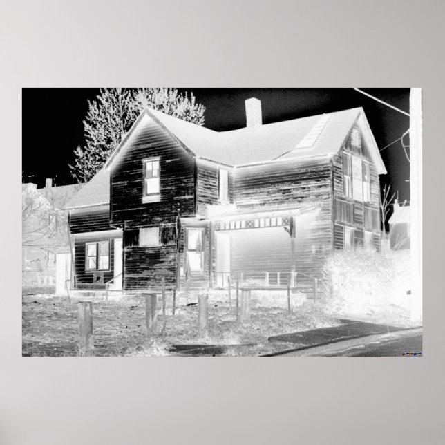 Abandoned House - negative Poster (Vorne)