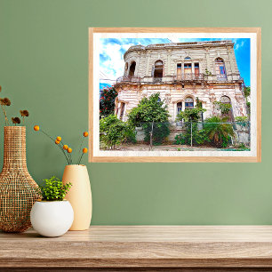 Abandoned Mansion Colonial Mexico Poster