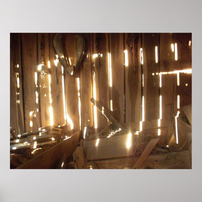 Abandoned Missouri Barn in the Sunset Poster (Vorne)