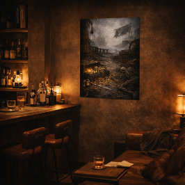 Abandoned Port — Pirate Harbor Scene Poster