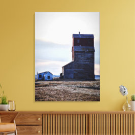 Abandoned Prairie Elevator Stretch Canvas Print Leinwanddruck