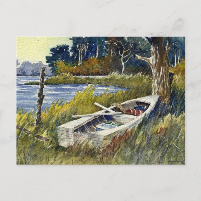 Abandoned Rowboat - postcard Postkarte (Vorderseite)
