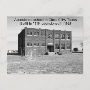 Abandoned School of Texas Foto Postcard Postkarte
