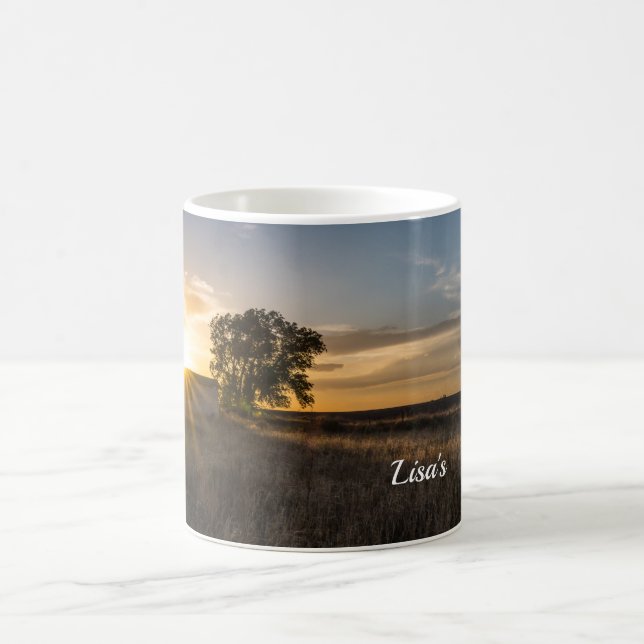 Abandoned Shed Colorado Sunset Custom Tasse (Mittel)