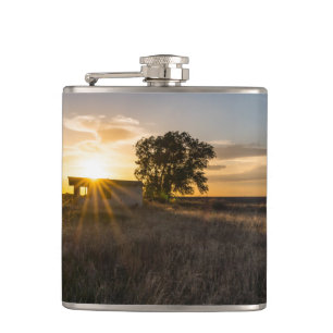 Abandoned Shed Colorado Sunset Flask Flachmann