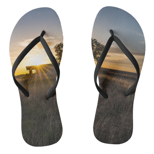 Abandoned Shed Colorado Sunset Flip Flops (Fußbett)