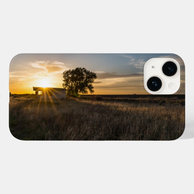 Abandoned Shed Colorado Sunset iPhone Case (Rückseite (Horizontal))