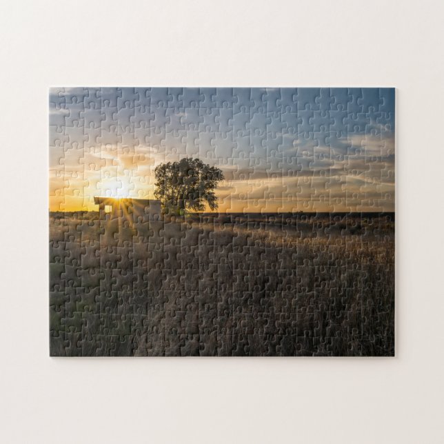 Abandoned Shed Colorado Sunset Jigsaw Puzzle (Horizontal)