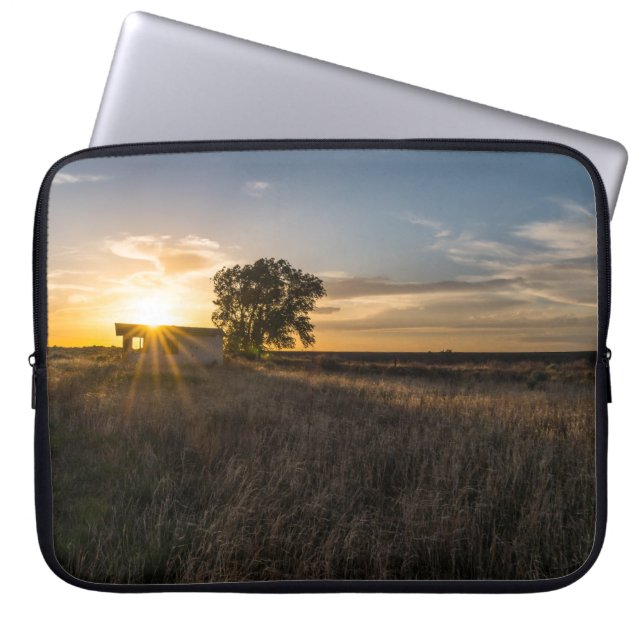 Abandoned Shed Colorado Sunset Laptop Sleeve (Vorderseite)