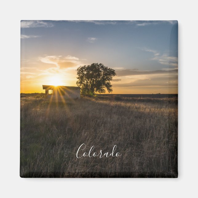Abandoned Shed Colorado Sunset Magnet (Vorne)