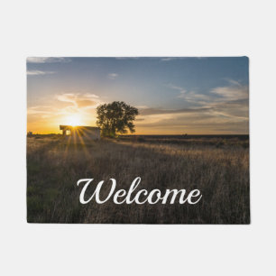 Abandoned Shed Colorado Sunset Welcome Doormat Fußmatte