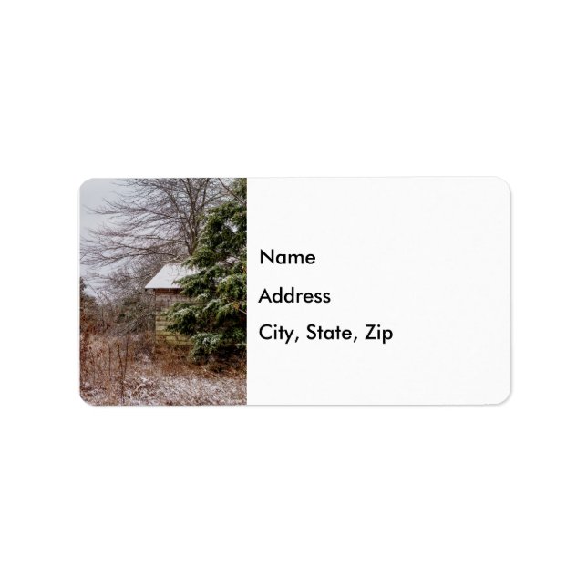 Abandoned Shirt Address Label Adressaufkleber (Vorne)