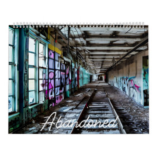 Abandoned, Street Art, Love Spaces, Graffiti Kalender