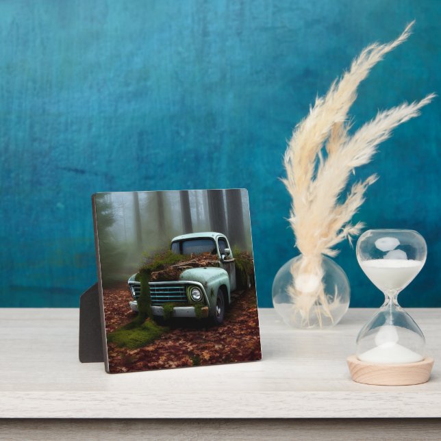 Abandoned Truck Tabletop Art Plaque Fotoplatte (InSitu)