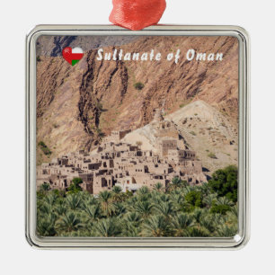 Abandoned Village Birkat-Al-Mouz - Oman Ornament Aus Metall