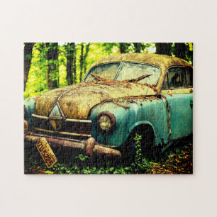 Abandoned Vintage Car Junk Car Car Puzzle