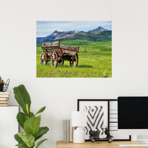 Abandoned Wagon Gerahmt Print Poster