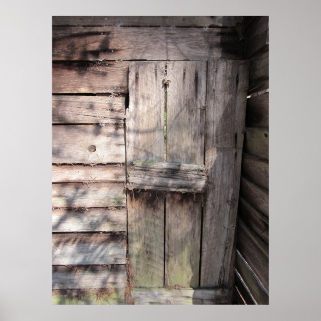 Abandoned Weathered Barn Door Poster (Vorne)