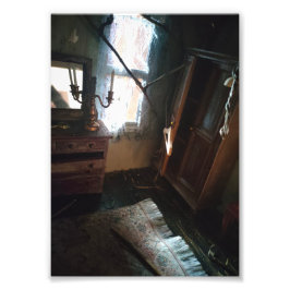 Abandonierte Minischlafzimmerdruckerei Fotodruck