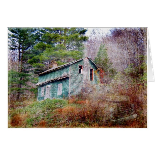 Abandred House and Truck Digital Art (Vorderseite (Horizontal))