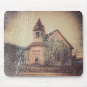 Abandred Rural Church Mousepad